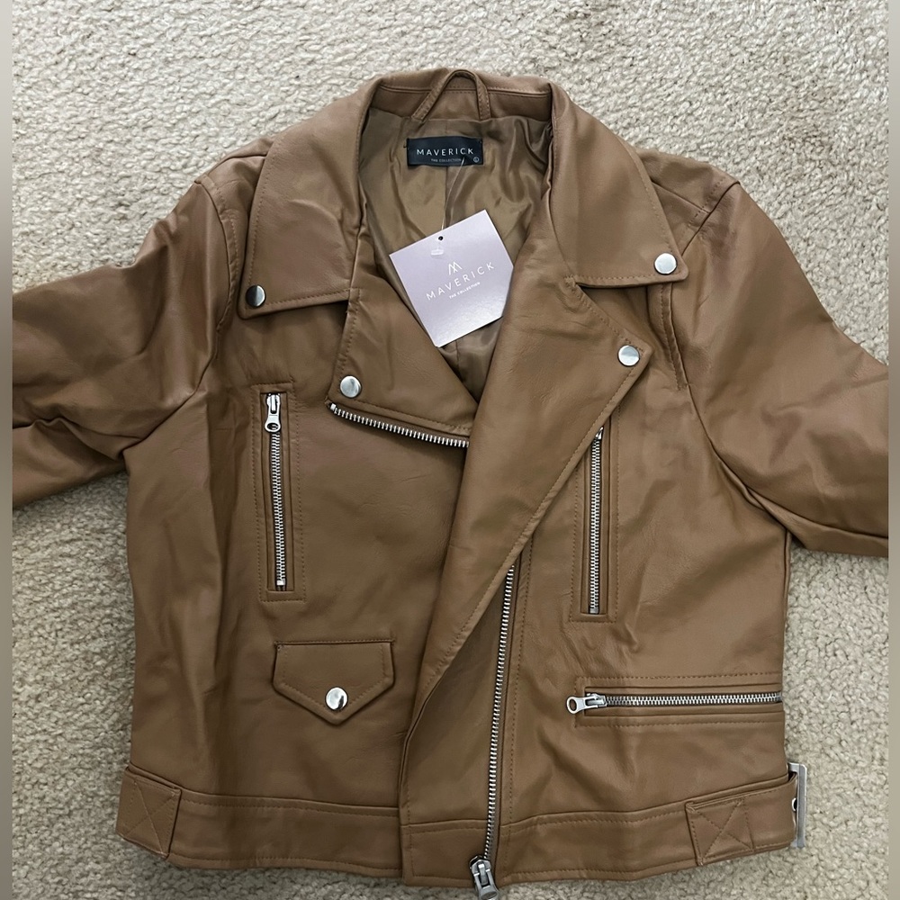 Maverick faux leather jacket